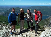 Riuniti in GRIGNETTA (2177 m.), salita in quattro da tre vie diverse, 16-04-2012